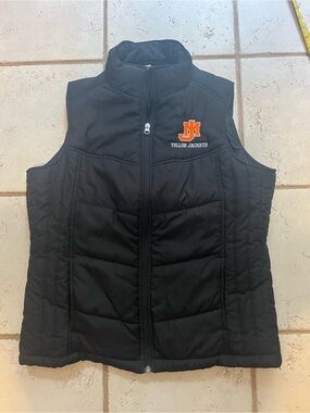 Port Authority Black Quilted Jacket with White Label